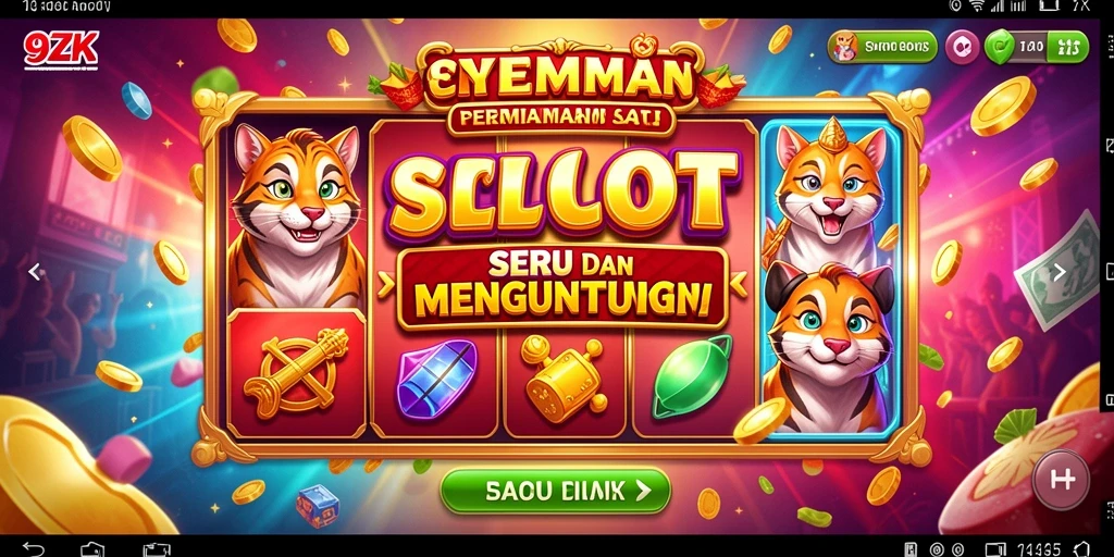Tampilan gameplay Slot di 9ZK yang menarik dan seru.