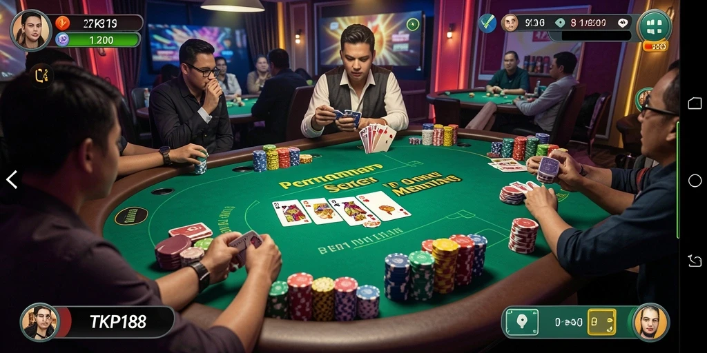 Gameplay Poker yang mendebarkan di TKP188.