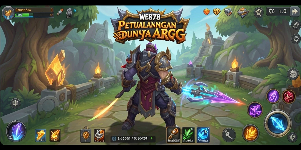 Screenshot WE878 menampilkan aksi seru dalam permainan ARPG yang epik.